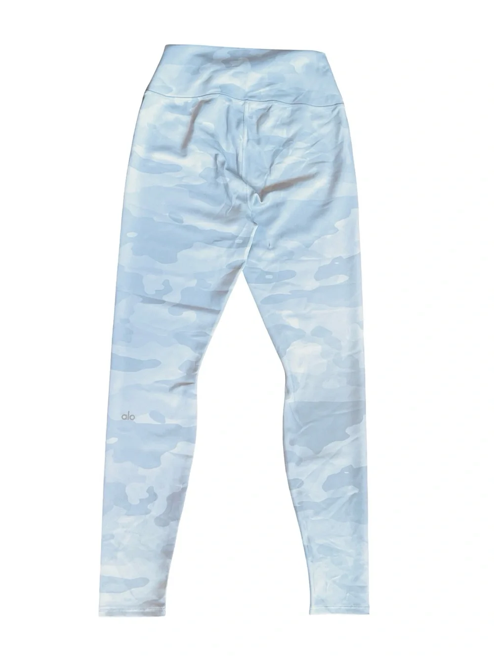Alo Yoga Women’s Sz L Gray White Leggings High Rise Camo Vapor